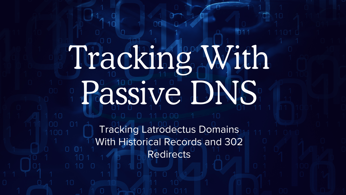 Passive DNS For Phishing Link Analysis - Identifying 36 Latrodectus Domains With Historical Records and 302 Redirects
